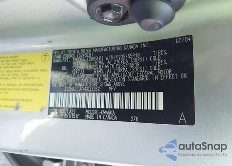 2004 Lexus Rx 330 from USA, damaged, VIN 2T2HA31U74C033362